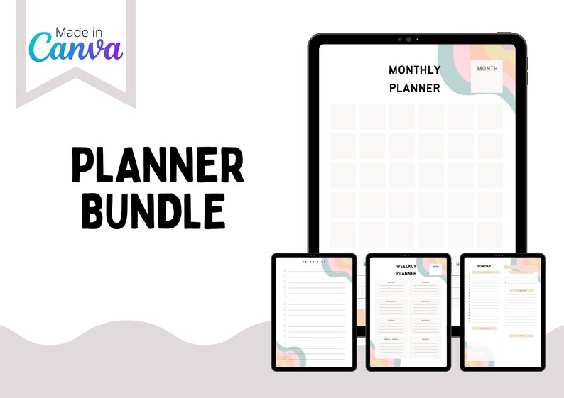 Printable Planners Download Planner Etsy