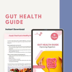 Gut Health Guide | Improve Digestion Naturally | Digital Health & Wellness Download