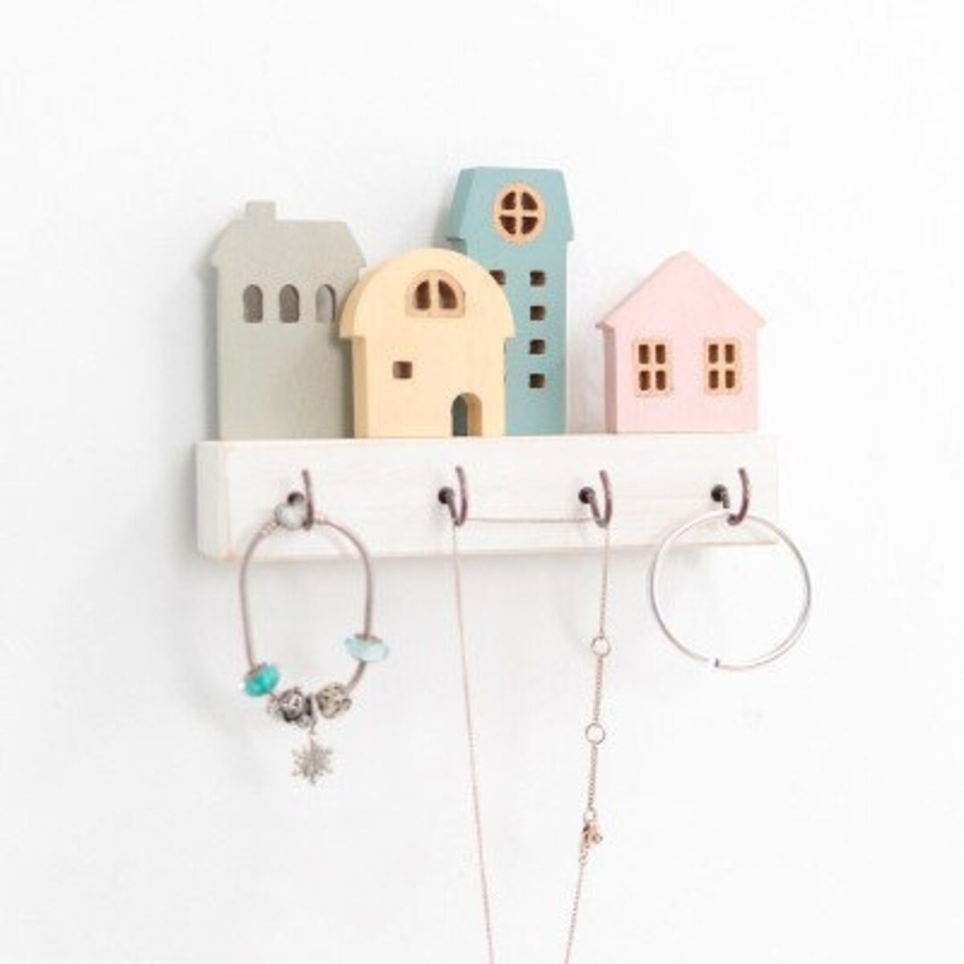 Wooden Key Holder Key Holder Wall Art Key Holder for Wall Etsy