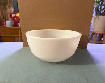 7" Fire King Milk Glass Mixing Bowl