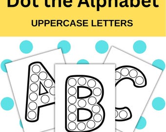Dot the Alphabet Printable Activity: Kids Learning (PDF Pattern)