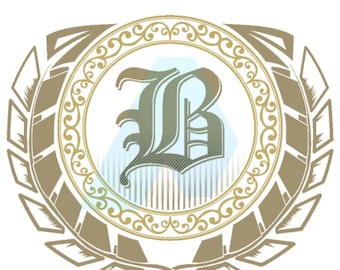 Custom Family Crest PNG: Personalized Name Shield Design