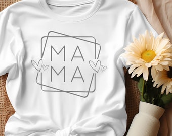 Minimalist 'Mama' Design: Retro Mother's Day SVG PNG DXF Studio3 (Digital Download)