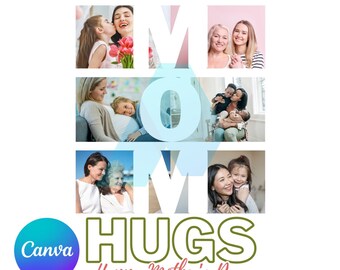 Personalized Mom Photo Design: Canva Editable PNG (Digital Download)