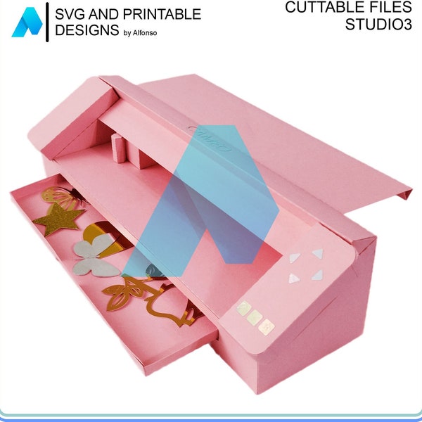 Cutting Machine Digital Model .studio3 Files for make a Scale Model Cutting Machine - Cameo Inspired DIY Project Make your own Crafting Gift