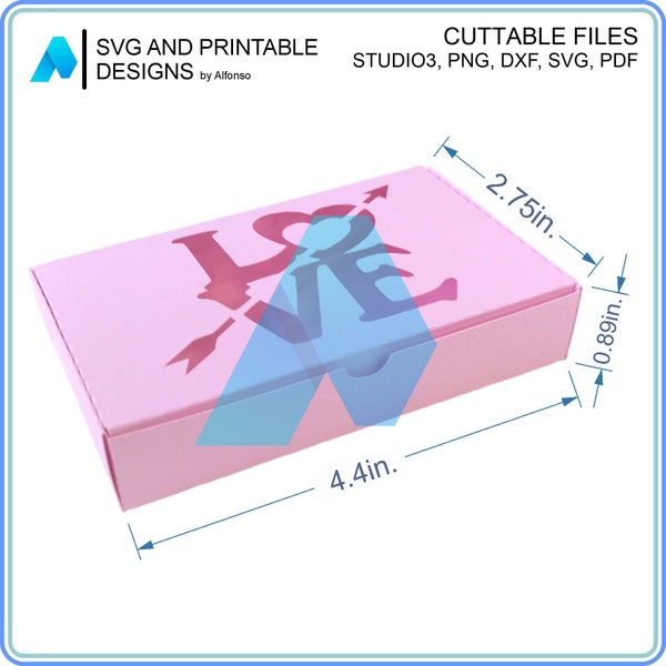 Rectangular Gift Box Cut File V2 - 4 Designs | DIY Gift Box Template | Customizable Size | No Glue Assembly | Perfect for Gifts & More!