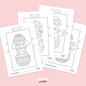 Easter Egg Folding Surprise Card, Printable Activity Sheets for Kids ...