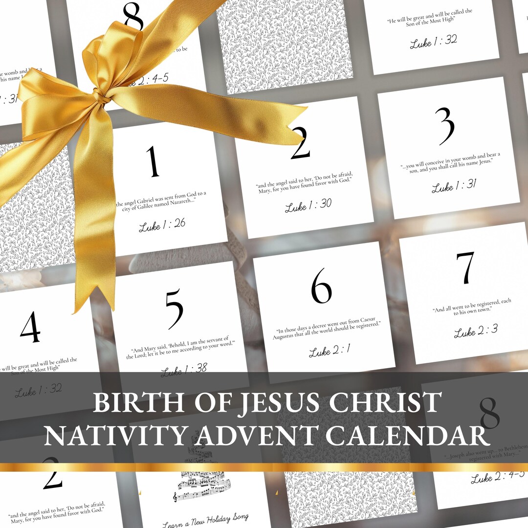 Calendrier De L'Avent Nativité 2024 – 25 Figurines En Résine Pour Crèche