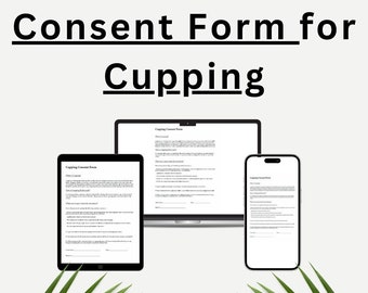 Cupping Consent Form ( Massage Therapist - RMT )