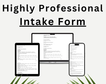 Professional Massage Therapy Client Intake Form + Free PDF Fillable Form