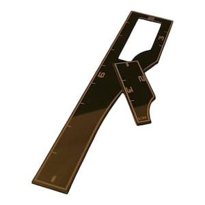 Grim Dark Syfy 9in Two Piece Combo Gauge  - 9x3x2x1&quot; and 3x2x1X1/2&quot;