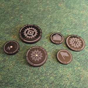 Battle Gear Warmachine Steamroller 2026 Dial Token Set
