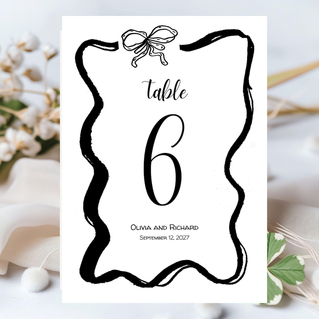 Reception Table Numbers Wedding Printable Rustic Decor for Wedding ...