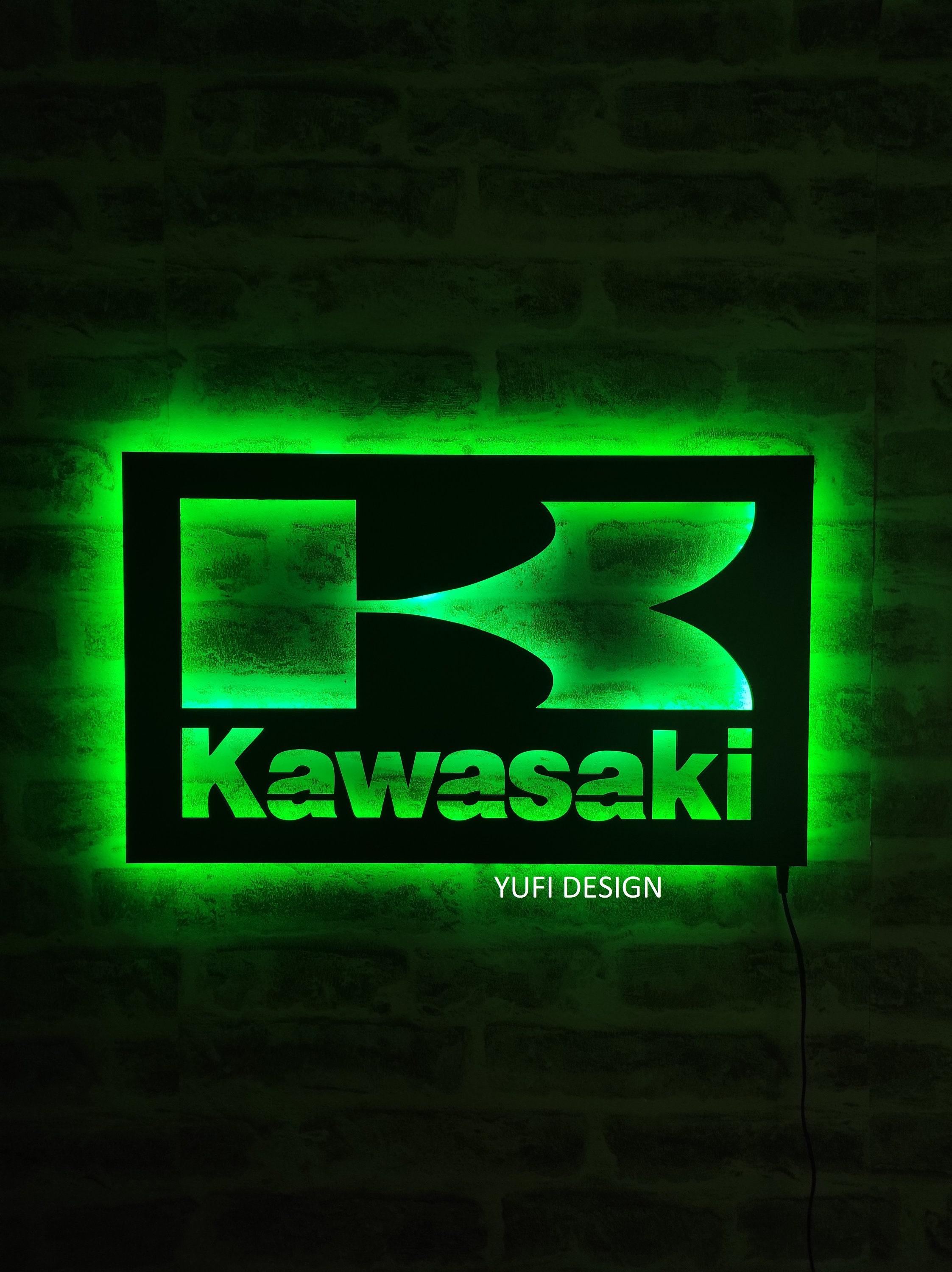 Kawasaki Kawasaki Lighted Wall Decor MTGP Led Sign Kawasaki - Etsy