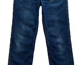 Vintage Lee Riders Straight Leg Denim Jeans Tagged Size 32x32 Union Made In USA