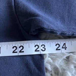 Vintage 90s 2000s Nike Mini Swoosh T-Shirt Navy Large Embroidered Athletic image 5