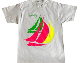 Vintage 90s Monterey California T-Shirt Large Single Stitch 1990s Souvenir