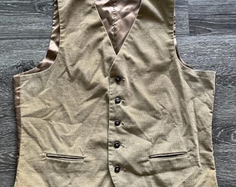 Vintage Levi’s Panatela Corduroy Vest Size Large Brown Western Cowboy Unisex