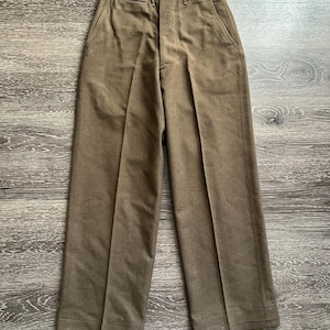 Vintage WW2 US Army Wool Field Trouser Pants Size 29x31 40s - Etsy
