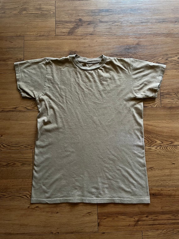 Vintage 90s Faded Brown Blank T-Shirt