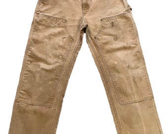 Vintage 1990s Carhartt Double Knee Work Pants Size 30 X 27.5