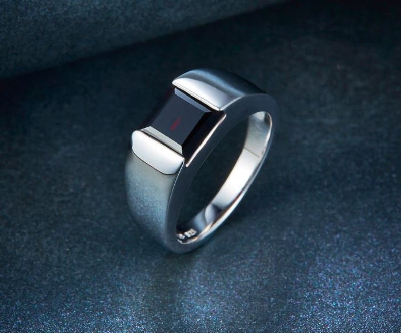 Mens Ring, 14k Solid Gold Engagement Ring for Men, — free download