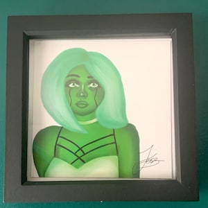 Green Diamond (OC) - drawing by Jessi, inspired by Rebecca Sugar's Steven Universe