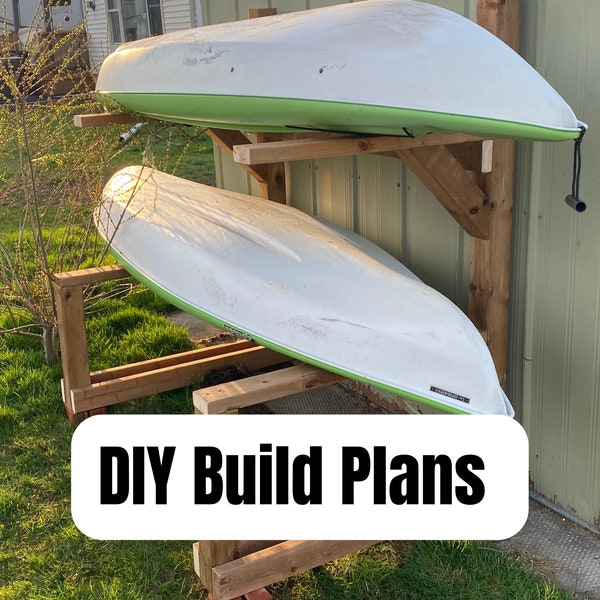 Drei abgestufte Kayak & SUP-Lagerregal-Pläne