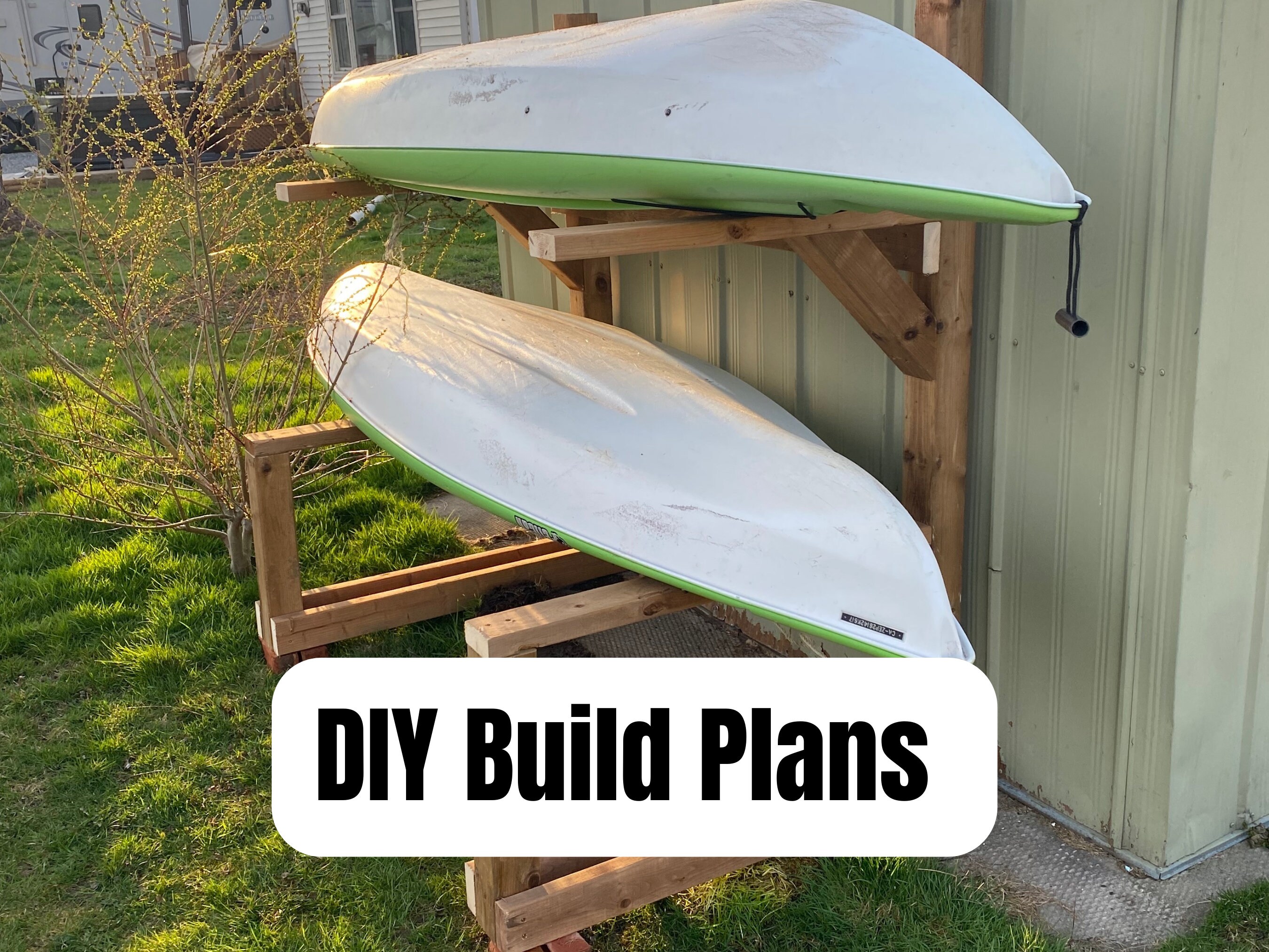 Three Tiered Kayak SUP Storage Rack Plans Etsy
