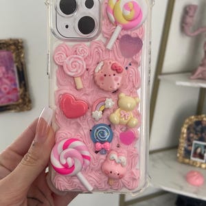 Custom Cute Kawaii Pastel Decoden iPhone Case