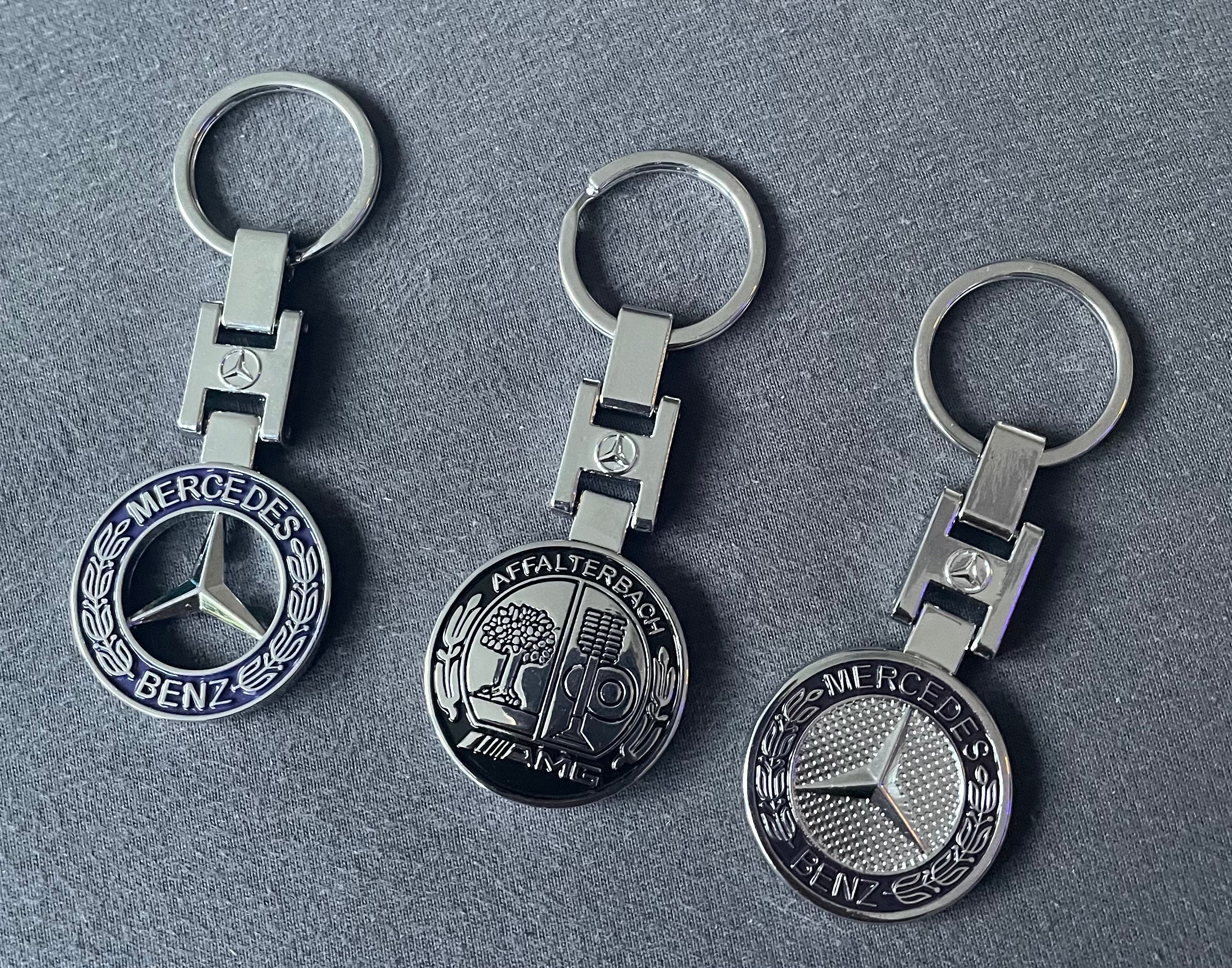 Mercedes Benz amg Metall Alcantara Schlüsselanhänger Luxus Schlüsselanhänger  hochwertige Schlüsselanhänger