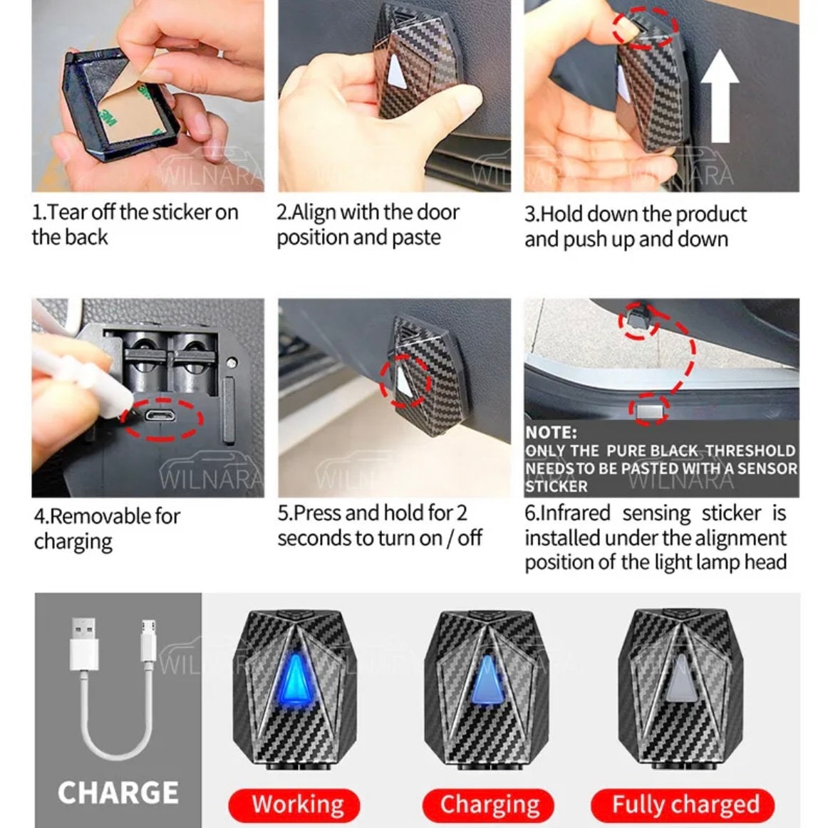 1x Hello Kitty Car Door Projector Light Led Etsy UK