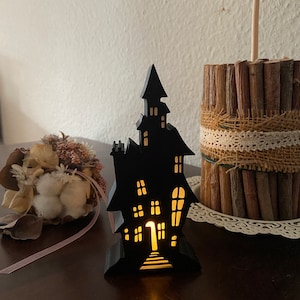 Halloween haunted house | Tealight decoration | Free shipping!
