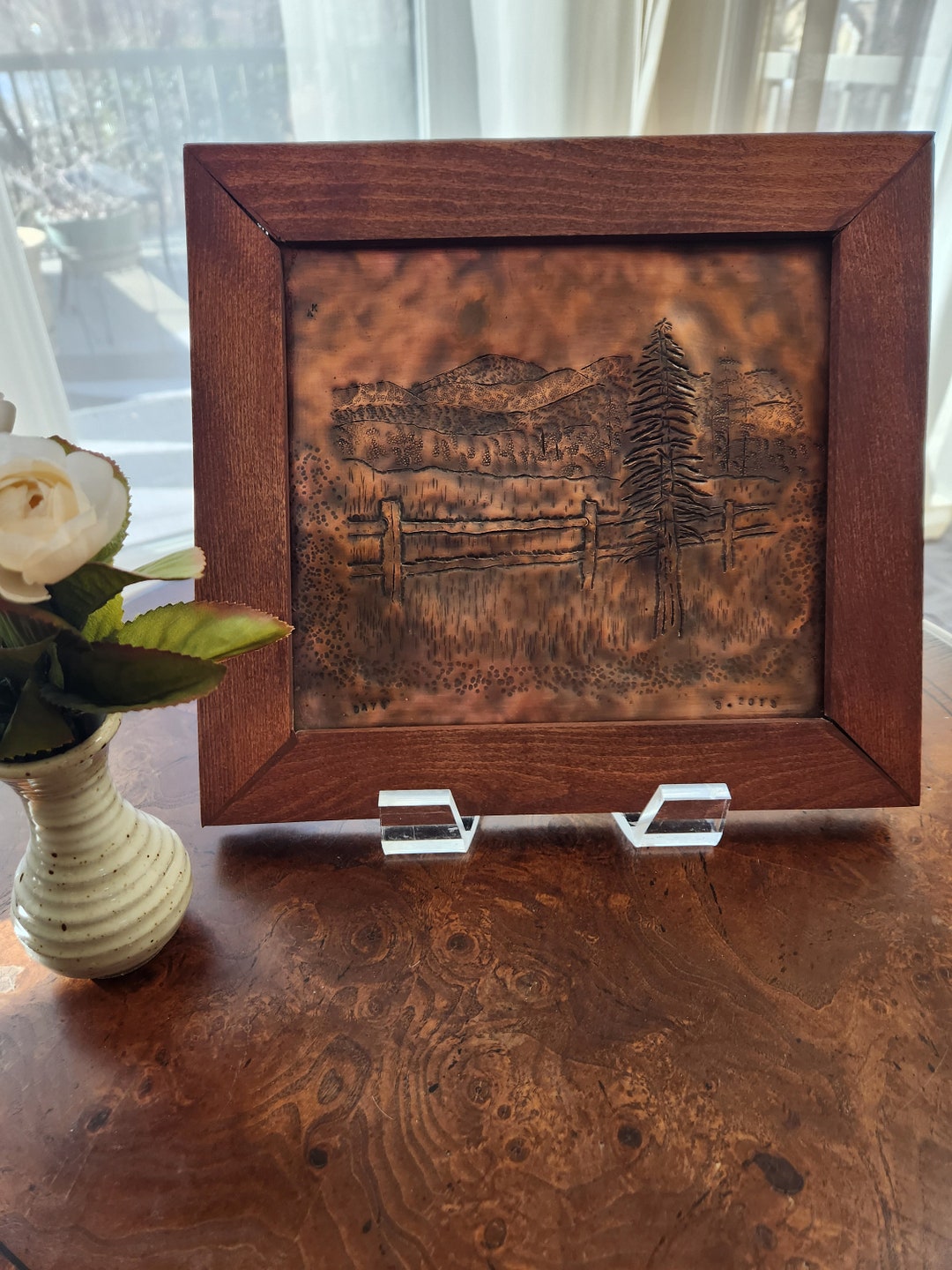 Copper Mountain Scene Wall Art Panel Framed - Etsy