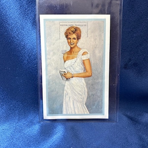 green emerald velvet dress Princess Diana Commemorative Stamp Set main image 0