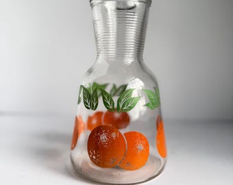 Vintage Orange Juice Carafe 1 quart, by Anchor Hocking