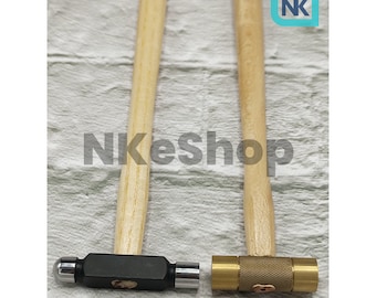 Mini Brass Hammer and Ballpeen Hammer 2oz - Set of 2 Hammers