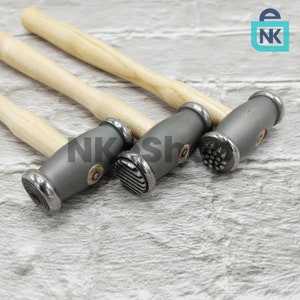 Texture Hammers Double Sided - Set of 3 Hammers 6 Different Textures