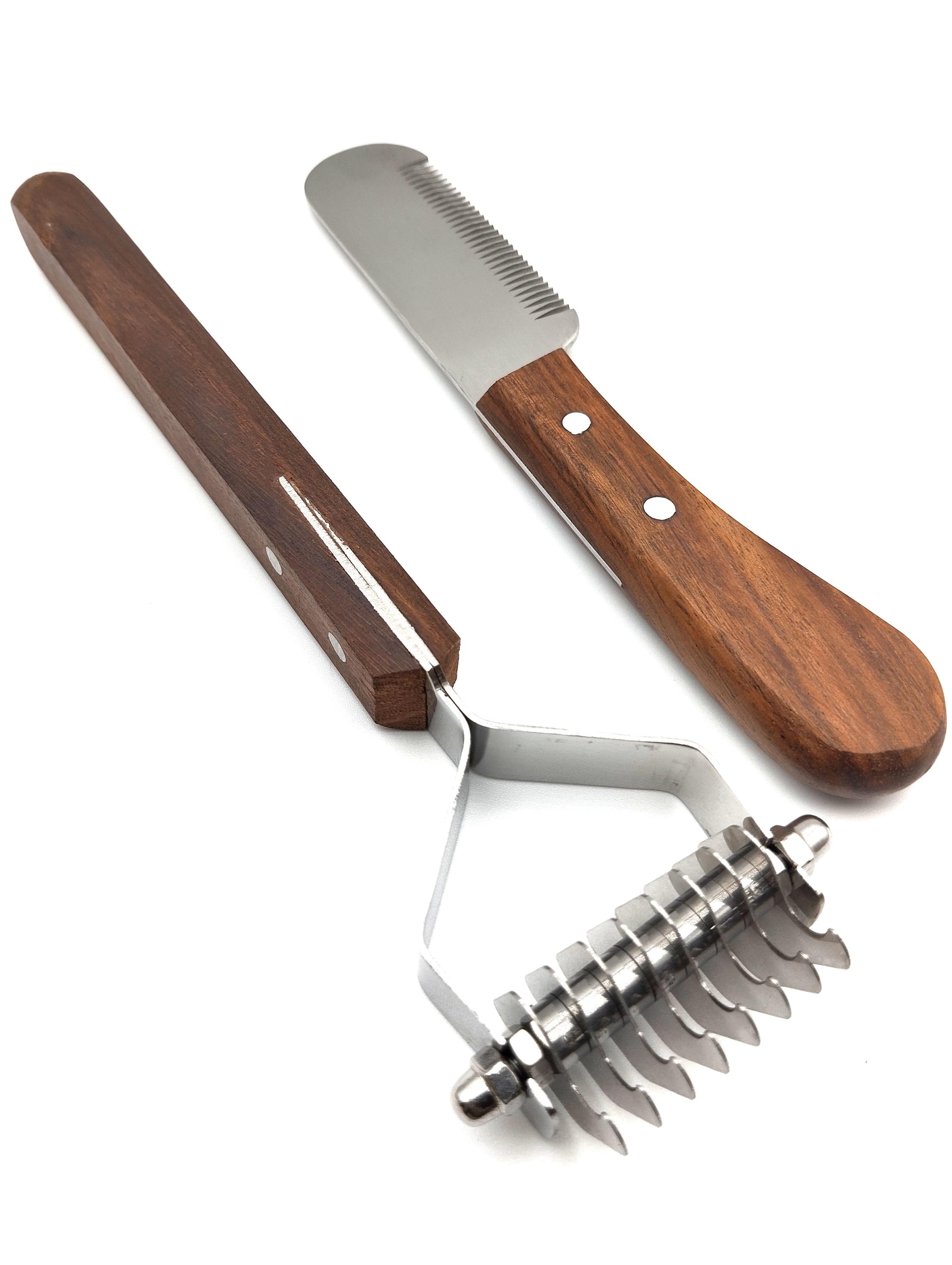 Coat King Brush & Carding Knife - Professional Pet Grooming Tools - Set of 2