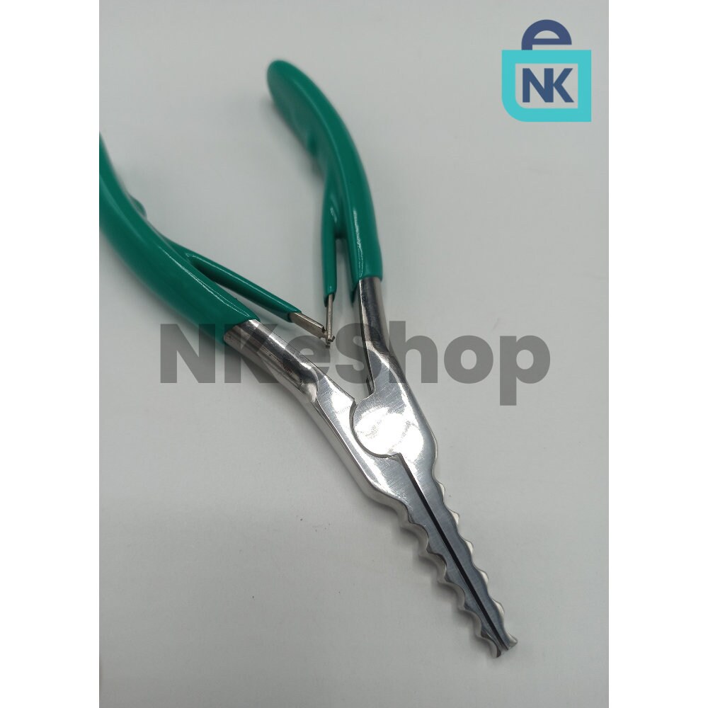 Bow Opening Pliers - Reverse Action 6" Jewelry Pliers With Spring, 3 Grooves For Opening Jump Rings & Pendants