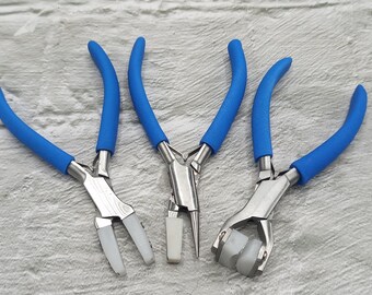 Pinza A Becchi Piatti SUNNYCLUE Con Doppia Ganascia In Nylon, 5.4 Pollici, Rosa, Per Piegatura Fili E Creazione Gioielli Fai-da-te, Con Ganasce Di Ricambio