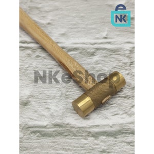 Brass Hammer Head Solid Brass Mallet 2 Jewelry Metalsmith Crafts Tool 100  Gram 