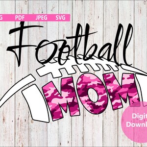 Football Mom Png, Mother Png, Sublimation Design, Digital Download, Mother&#39;s Day Png, Mom Png, Vibrant Colorful Png, PDF, JPEG
