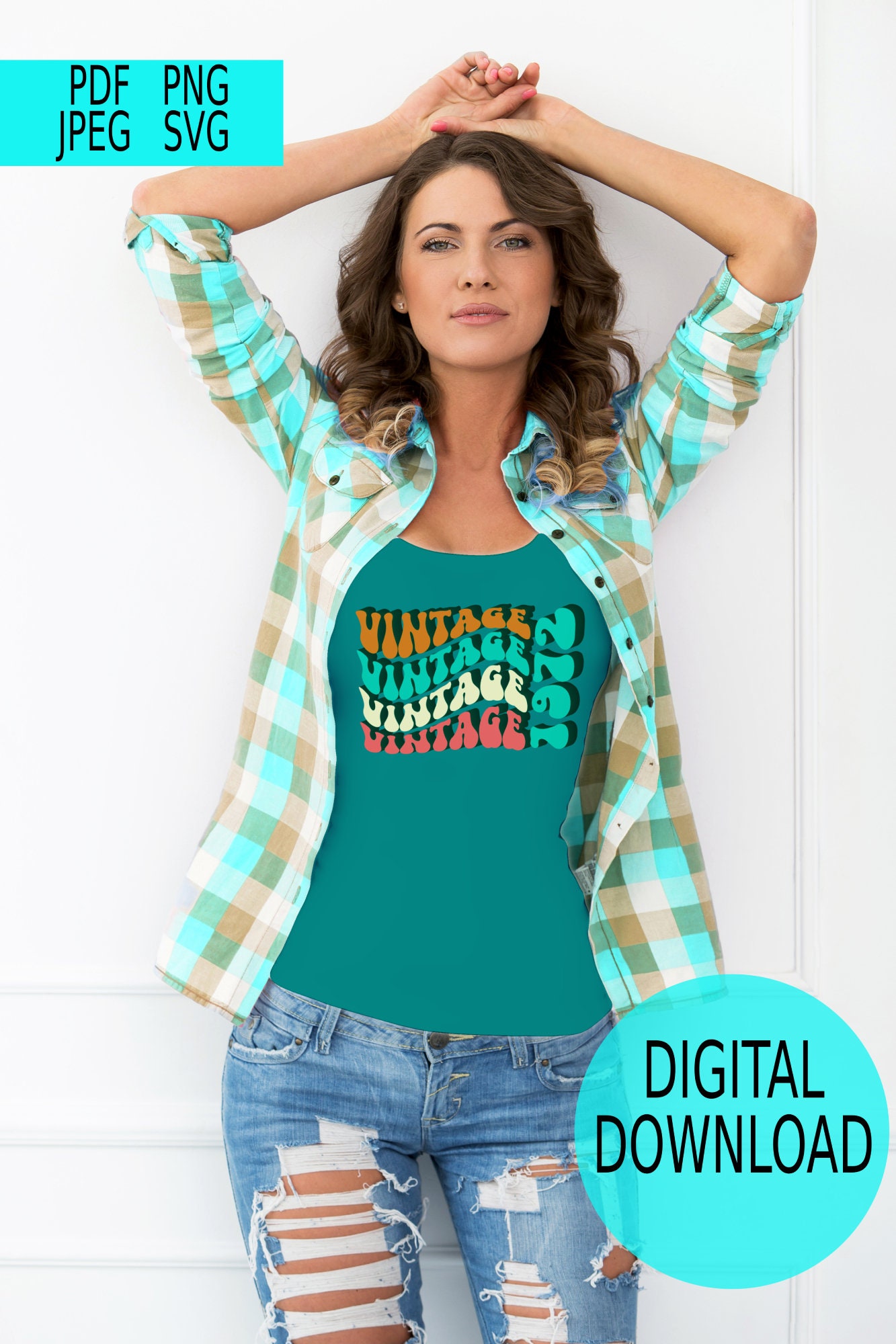 Retro Vintage With Custom Year Digital Design Files - Etsy