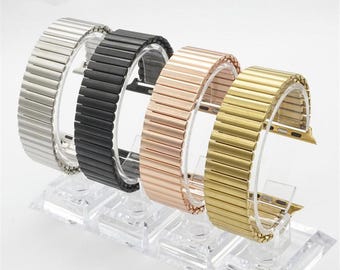 Apple Watch single loop metal link stretchy band !!!