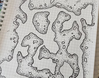Venger's tentacle-drawn D&D maps