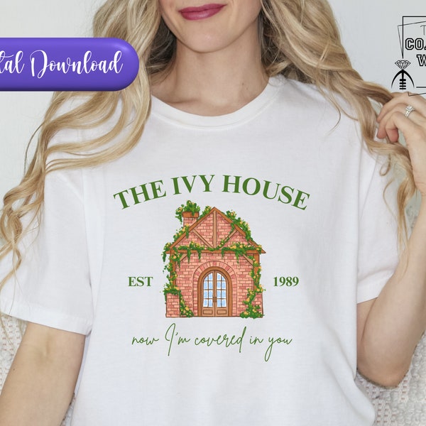 The Ivy House PNG SVG Digital Download