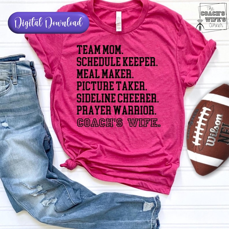 Coach's Wife Digital Download PNG SVG Etsy