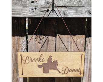 Custom Horse Stall Sign Engraved wooden stable sign Handcrafted horse barn sign Unique horse nameplate Personalized horse name plaque gift