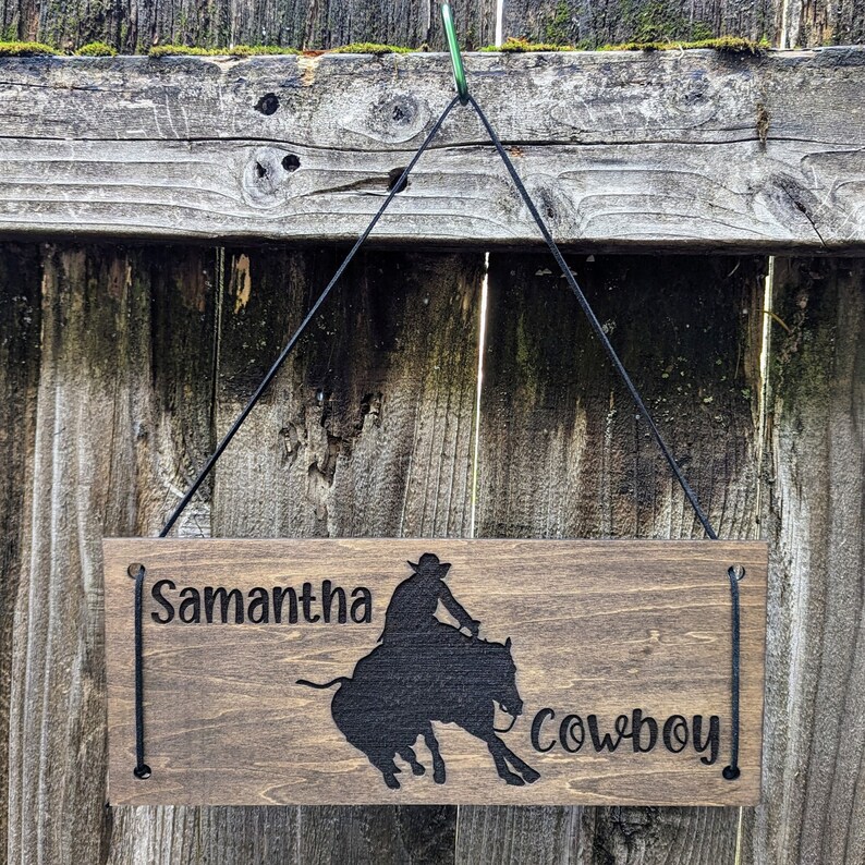 Custom Horse Stall Sign Engraved Wooden Stable Sign Handcrafted Horse